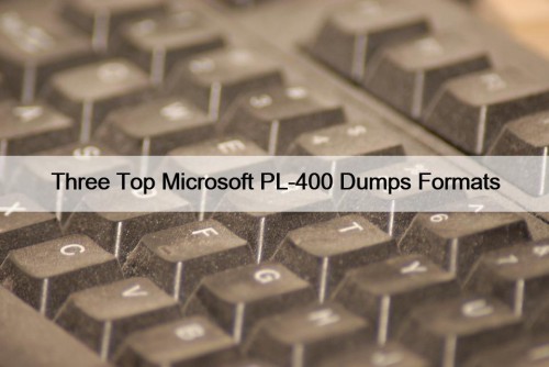 Three Top Microsoft PL-400 Dumps Formats